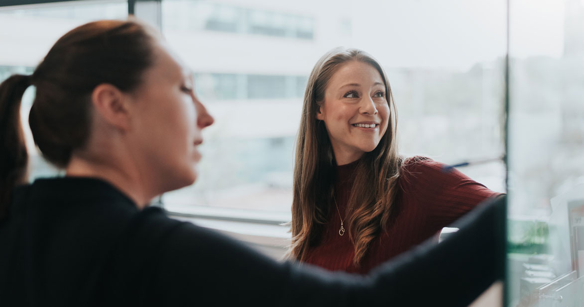 Women working together